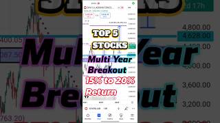 TOP 5 STOCK WITH MULTI YEAR BREAKOUT stockmarket BREAKOUTSTOCK [upl. by Wanyen]