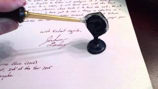 Application of a Wax Seal [upl. by Jeffry]