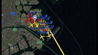 JA13XJ Japan Airlines Flight 516 CrashCollision FlightRadar24 Replay [upl. by Nwahsad671]