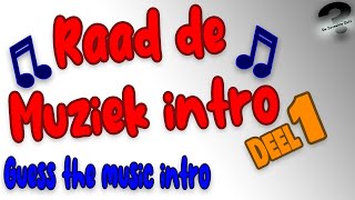 MUZIEK INTRO QUIZ  Raad de Intro [upl. by Gusti]