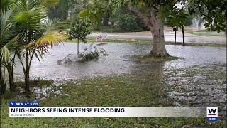 Neighbors seeing intense flooding on Bonita Shores [upl. by Barbey]