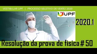 FÍSICA–UPF–20201–Questão50 Uma bicicleta é um aparelho mecânico que serve para transporte pessoal [upl. by Vrablik]