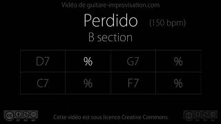 Perdido B section  Backing Track [upl. by Astred]