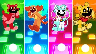 Bobby Bearhug 🆚 Rising Dogday 🆚 The Catnap 🆚 The Kickin Chicken 🎵🎧 Funny Tiles Hop Edm Rush [upl. by Janerich369]