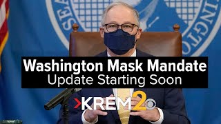 Watch live at 2 pm PT Gov Jay Inslee to announce end date for Washingtons indoor mask mandate [upl. by Terri]