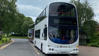 Rare B9TL Thrash  Lothian Buses 905  SN08 BXV [upl. by Ynehteb]