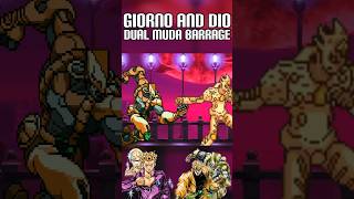 DIO and Giornos Dual MUDA Barrage in JoJo HFTF [upl. by Heid816]