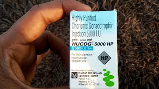 HUCOG 5000 HP LUPi HCG 5000Rx chorionic Gonadotrophin INJECTION [upl. by Aicemed]