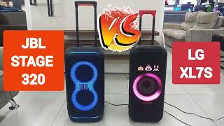 PARTYBOX JBL STAGE 320 OU PARTYBOX LG XL7S  QUAL A MELHOR CAIXA DE SOM [upl. by Cece]