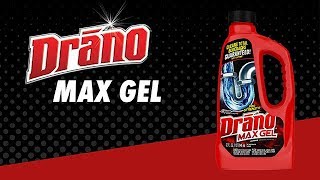 Drano Max Gel How to Unclog Drains That Have Standing Water [upl. by Anilatsyrc]