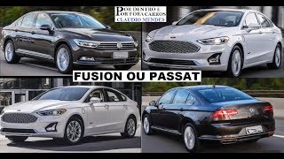 FUSION OU PASSAT COMPARATIVO 2019 PREÇO VERSÕES E CORES [upl. by Esther814]