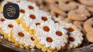 Linzer Augen amp Zimtkipferl  Leckeres Weihnachtsplätzchen Rezept [upl. by Nylinnej]