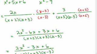 Add rational expressions different denominators 2 [upl. by Anayet623]