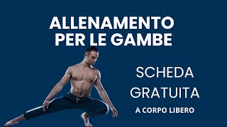 Prova questo triset per le GAMBE a corpo libero 🚀 livello INTERMEDIO [upl. by Eugirne245]