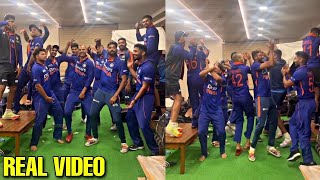 Team India Celebration after winning  Shikhar Dhawan Dance  IND vs SA 3rd ODI [upl. by Stempien]