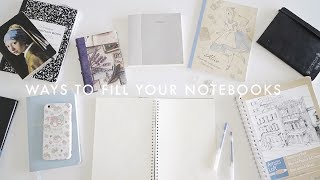 11 Ways to Fill Your Notebooks 💭 [upl. by Goerke]