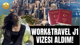 2024 WORK AND TRAVEL İÇİN J1 VİZESİ ALDIM Vizede sorulan sorular Amerika workandtravel vize [upl. by Bonilla]