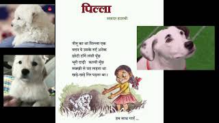 Std 5 Hindi  Pilla  Hindi Poem  पिल्ला  New Textbook Poem [upl. by Little974]