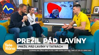 Prežil pád lavíny v Tatrách  Teleráno [upl. by Aisat]