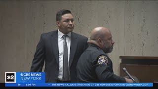 Suspended Newark Police Officer Jovanny Crespo take the stand at his trial [upl. by Atinus]