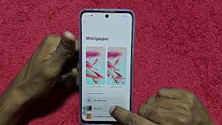 Screen wallpaper setting in Moto G45 5G  how to change wallpaper in Moto G45 5G [upl. by Fawne157]