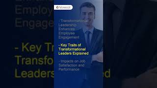 Transformational leadership plays a key role in boosting employee satisfaction [upl. by Tichonn]