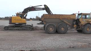 Volvo ECR 235 CL excavator used at three different occasions during construction in 2013 [upl. by Yrrag495]