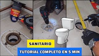 Instala o Desplaza el Sanitario en 5 minutos con este Tutorial  Cero fugas con las Bridas Coflex [upl. by Ayek182]