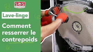 👩‍🔧 Lavelinge vibre ou bouge  resserrer le contrepoids de ma machine à laver [upl. by Carnes]