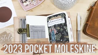 2023 Pocket Moleskine Setup  Pocket Moleskine Weekly Planner [upl. by Okimuk]