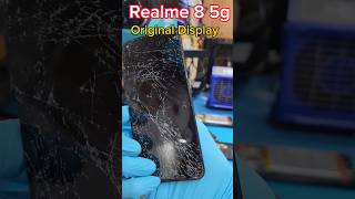 Realme 8 5g original Display with frame replacement realme8 realme85g realme shorts [upl. by Auqined287]