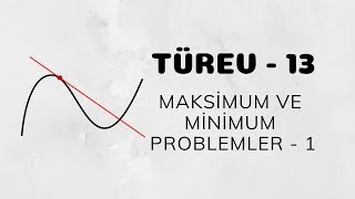 Türev  13 Maksimum ve Minimum Problemler [upl. by Yadseut]