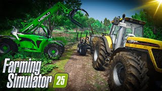 Forestry amp Making 178 Bales on HutanPantaii  Farming simulator 25 Timelapse [upl. by Stockwell313]