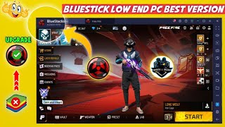 How to download Best version of BlueStacks new for Headshots  For Free Fire Low End PC Emulators [upl. by Hadwyn]