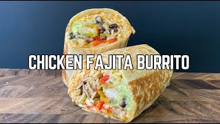 CHICKEN FAJITA BURRITO RECIPE [upl. by Ztnahc]