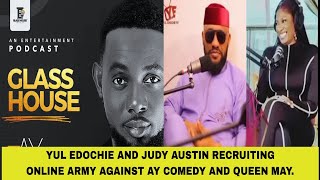 YUL EDOCHIE AND JUDY AUSTIN RECRUITING ONLINE ARMY AGAINST AY COMEDY AND QUEEN MAY [upl. by Eednarb]