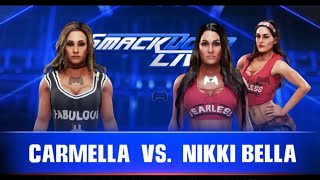 WWE 2K19 Carmella ðŸ†š Nikki Bella [upl. by Modestia]