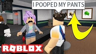 I POOPED MY PANTS PRANK REACTION IN ROBLOX [upl. by Kcirdle347]