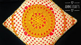 💯💥 CUSHION COVER CROCHET DESIGN 💥💯 Square Crochet Pattern in Hindi amp Urdu  Table Cloth Design 324 [upl. by Lizzie697]