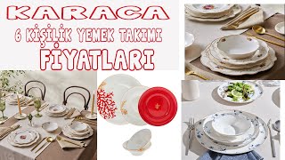 KARACA 6 KİŞİLİK YEMEK TAKIMI ve FİYATLARI  Günlük Kullanıma Uygun 6 Kişilik Yemek Takımları [upl. by Eluj]