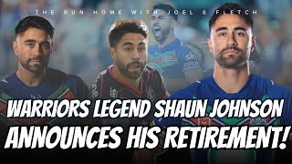 BREAKING  Warriors star Shaun Johnson ANNOUNCES HIS RETIREMENT NRL [upl. by Dominic]