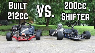 Yard Kart Racing Head to Head  200cc vs 212cc [upl. by Etnwahs]