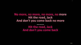 Hit the road Jack karaoke Ray Charles [upl. by Meihar]