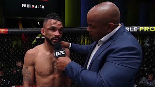 Rob Font Octagon Interview  UFC Vegas 44 [upl. by Imoyn]