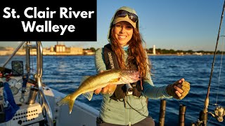 Late Summer Walleye Fishing on the St Clair River [upl. by Maegan]