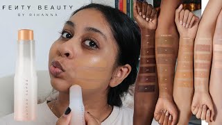 TESTING FENTY BEAUTY EAZE DROP TINT STICK 8hr wear test [upl. by Imaj772]