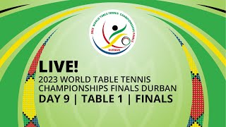 LIVE  T1  Day 9  World Table Tennis Championships Finals Durban 2023  Finals [upl. by Berardo]