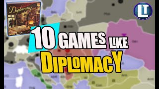 TOP 10 Board Games Like DIPLOMACY [upl. by Gorrian]