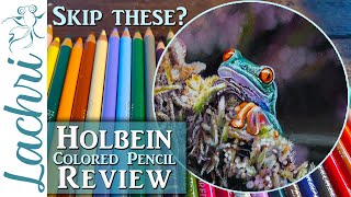 Holbein Colored Pencil Review from a Professional Artist  Lachri [upl. by Gavini847]