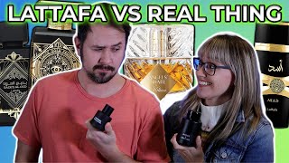 7 BEST Lattafa Fragrances VS The REAL Fragrances They Clone  Which Are Better [upl. by Solohcin]